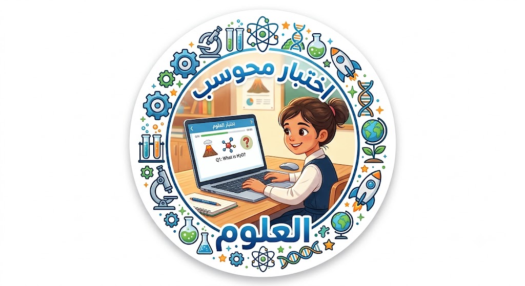 اختبار محوسب علوم للصف السادس الفصل الأول