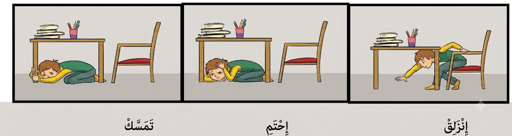 انزلق – احتمِ – تمسك