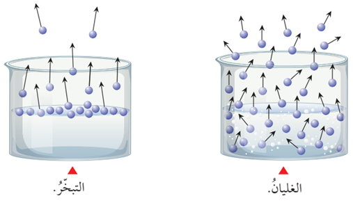 التبخر والغليان التبخر والغليان